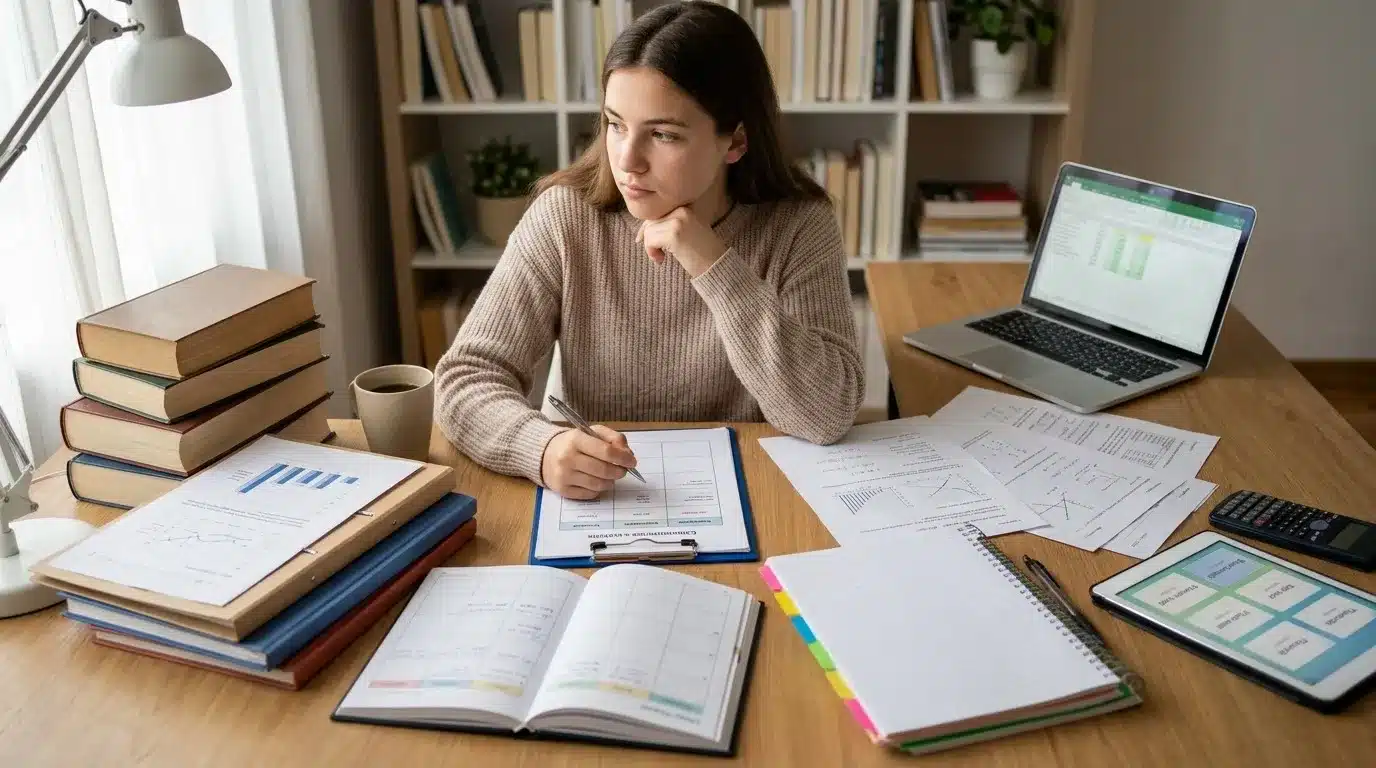 Student comparing Cambridge and Edexcel IGCSE study options with academic guidance